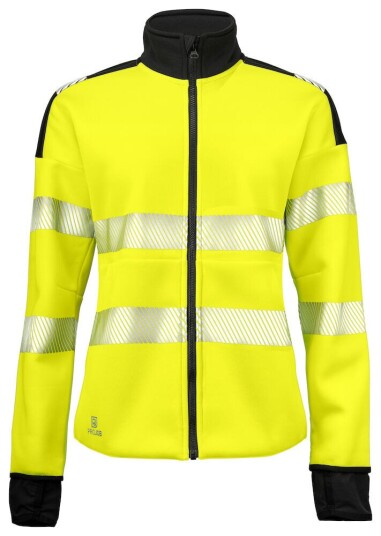 ProJob 6111 Sweatshirt Dame En Iso 20471 Kl 3/2 Black/Yellow S
