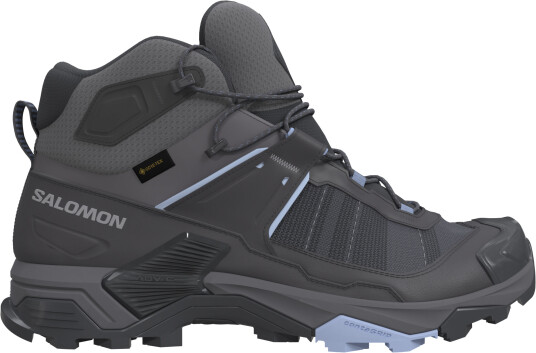 Salomon Women"s X Ultra 5 Mid GORE-TEX Asphalt / Castlerock / Brunnera Blue, 42 ⅔