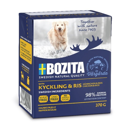 Bozita Biter I Gelé 24 X 370 G Kylling Og Ris Bozita Biter I Gelé 24 X 370 G Kylling Og Ris
