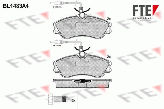 Bremseklosser FTE 9010214 Bremseklosser FTE 9010214