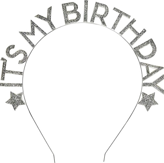 Club Green Hootyballoon Hårbøyle It’s My Birthday Sølv i Metall One size HBMM378