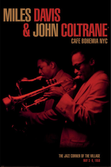 Miles Davis And John Coltrane Cafe Bohemia Plakat