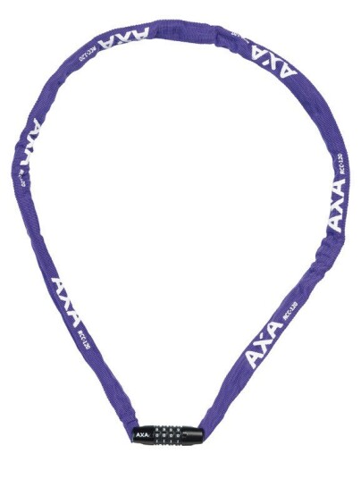 AXA Rigid Kjedelå m/Kode 120 cm Lilla AXA Rigid Kjedelå m/Kode 120 cm Lilla
