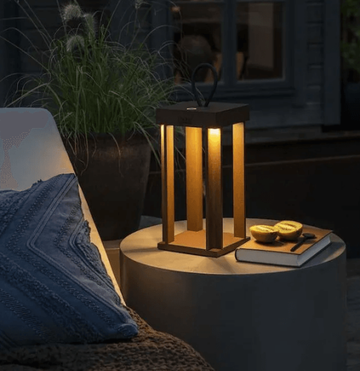 Trend Collection Cannes gulv-/bordlampe – oppladbar og dimbar, rust 42 cm