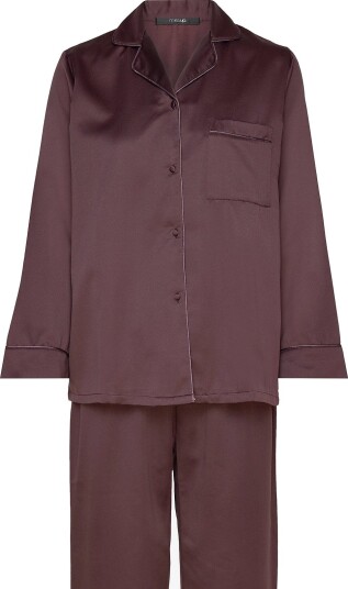 Missya Leo Sateen Pyjamas - DARK BROWN - S