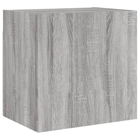  Veggmontert TV-benk grå sonoma eik 40,5x30x40 cm konstruert tre 836906