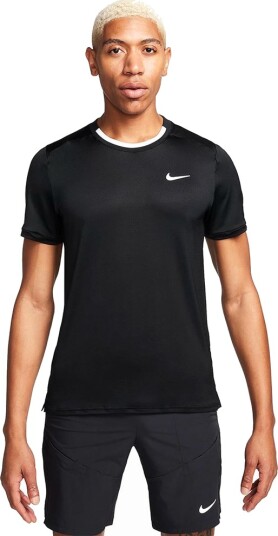 Nike M Court Dri Fit Advantage Top Padel  og tennis T skjorte herre Svart S