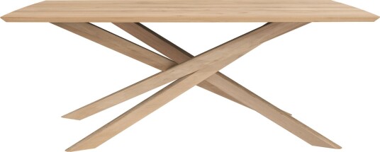 Ethnicraft - Mikado Dining Table Oak 203x106 Cm Spisebord Alain Van Havre Tre Farget