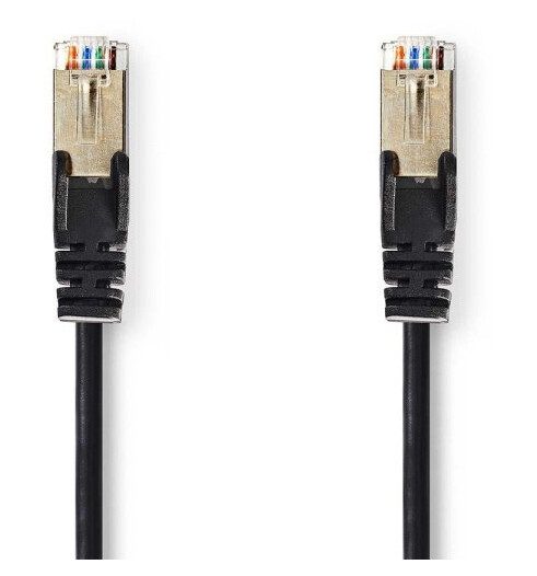 Nedis CAT5e nettverkskabel | SF/UTP | RJ45 Han | RJ45 Han | 15.0 m | Rund | PVC | Sort | Konvolutt