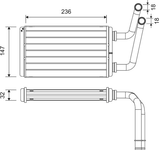 Varmeapparat register VALEO 811528