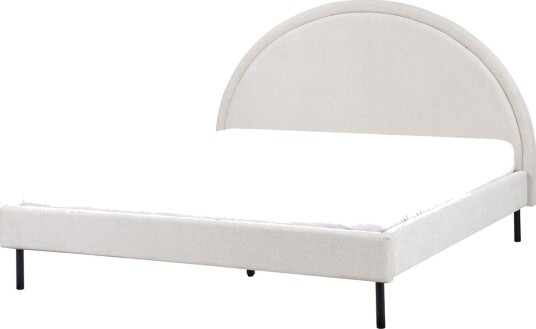 Seng med lamellramme Margut Beige/Polyester 160x200 cm