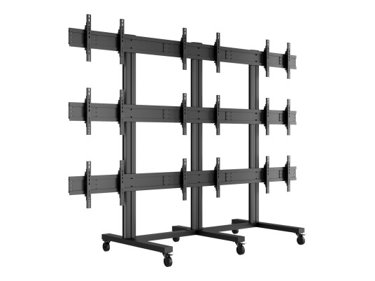 Multibrackets M Public Video Wall Stand 9-Screens stativ - for 9 LCD-displayer - svart