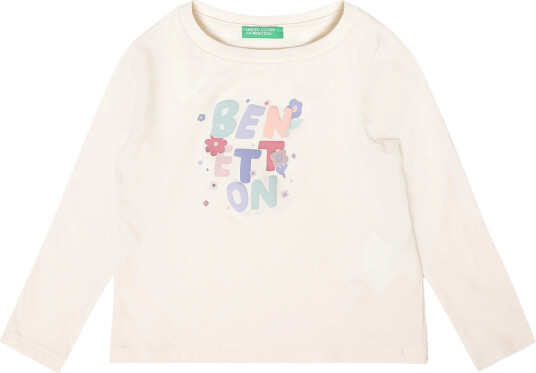 United Colors of Benetton T Shirt L/S White 82 United Colors of Benetton T Shirt L/S White 82