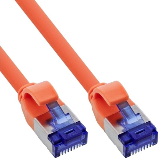 Inline® Patchkabel Slim Cat.6A S/Ftp Tpe Lszh Flexibel Poe Orange 2M