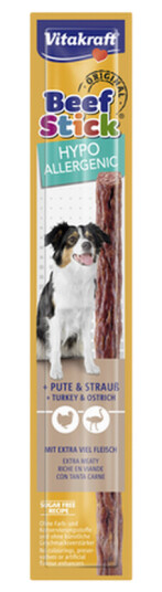 Vitakraft Hypoallergenisk Beefstick 50 x 12 g - Myke Tyggebein til Hund Vitakraft Hypoallergenisk Beefstick 50 x 12 g - Myke Tyggebein til Hund