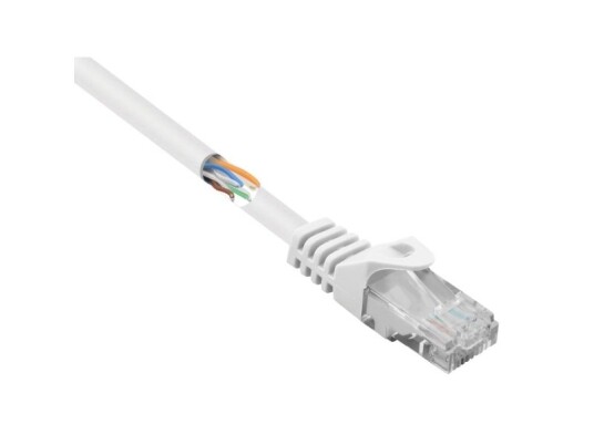 Renkforce Rf-5044010 Rj45 Nettverkskabel Patchkabel Cat 5E U/Utp 3,00 M Hvit Med (Rf-5044010)