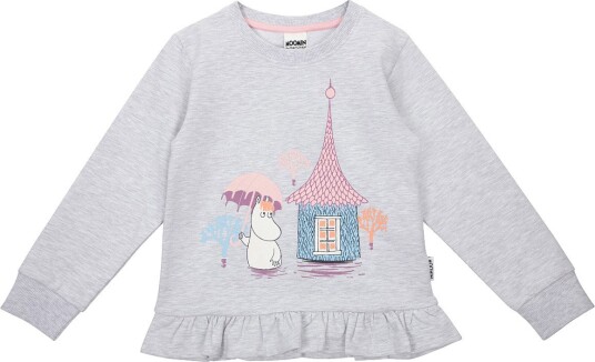 MUMIN Översvämning Collegetröja   Grey   104