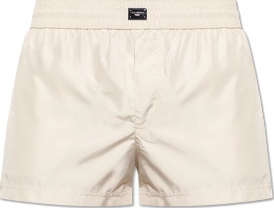 Dolce & Gabbana, Herre, Svømmetøy, Beige, M,