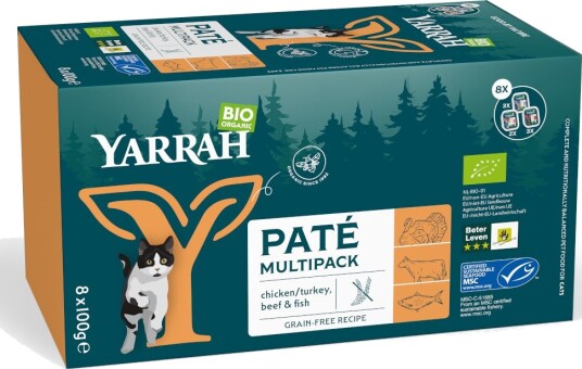 Yarrah Våtfôr Økologisk Paté 8 X 100 G 8 X 100 G