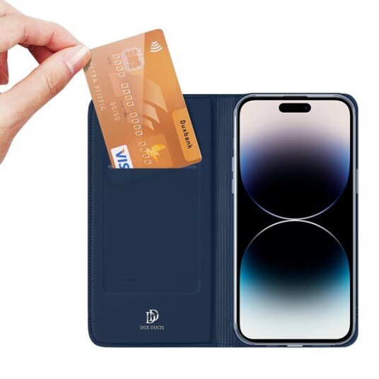 Dux Ducis iPhone 15 Pro Max Mobildeksel med Kortspor, Blå