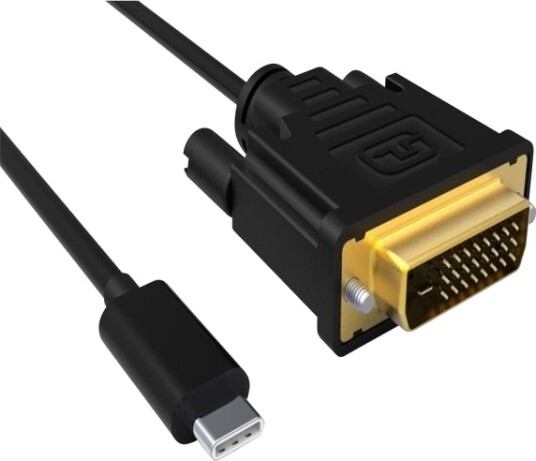 Act Usb Type C Til Dvi Hann Omdanningskabel 4K/30Hz 2 Meter Usb3.1   Sb0033