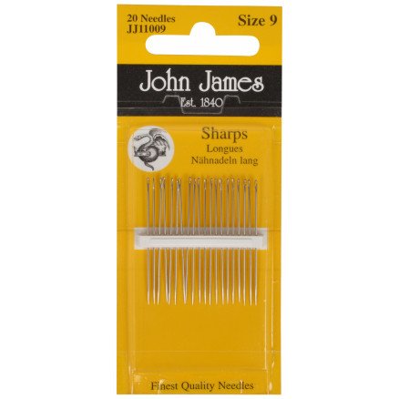 John James synåler størrelse 9   20 stk.