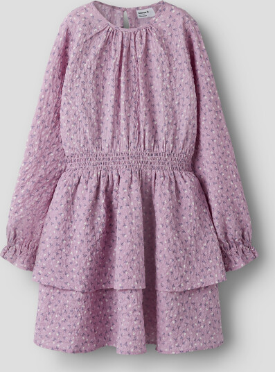 Name It Rilekka Long Sleeve Dress Rosa 122