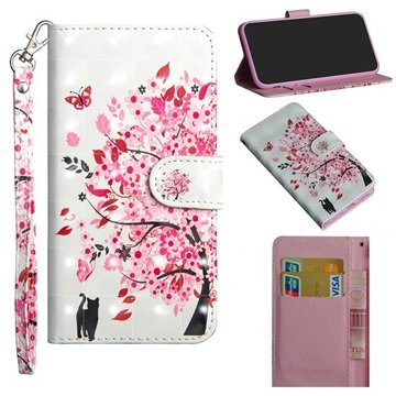 Wonder Series iPhone 12 mini Lommebok-deksel Blomstrende Tre