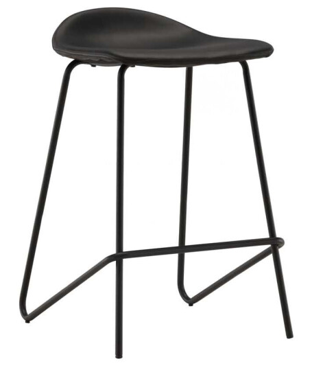 VIND Grebbestad barstol Svart/svart PU Svart VIND Grebbestad barstol Svart/svart PU Svart