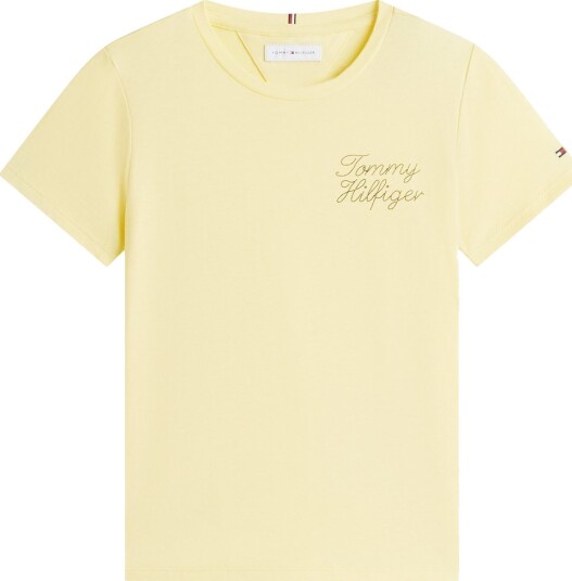 Tommy Hilfiger T skjorte Solkrem Yellow Tommy Hilfiger 4 år (104) T skjorte Gul