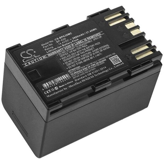 Canon XF705 batteri (2600 mAh 14.4 V, Sort) Canon XF705 batteri (2600 mAh 14.4 V, Sort)