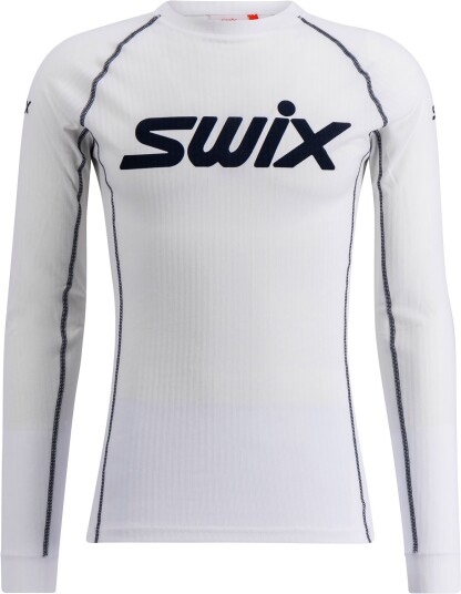Swix RaceX Classic Long Sleeve M Undertøy Overdel Bright White/Dark Navy XXL