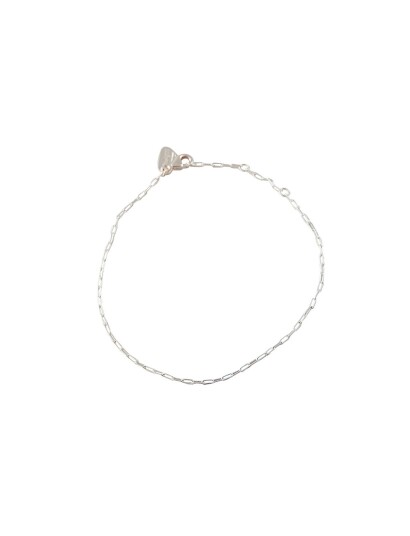 DESIGN LETTERS Square Link Bracelet |Silver |19 cm