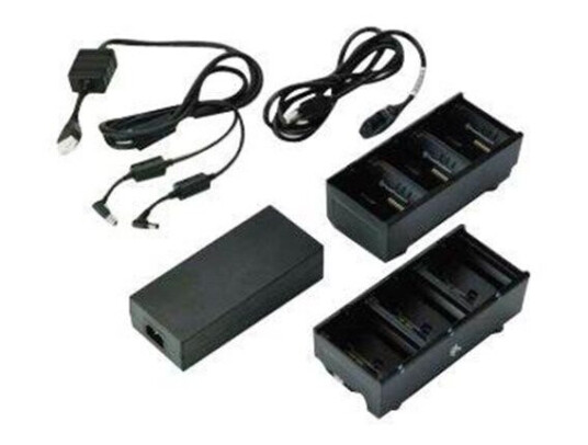 Zebra Dual 3-Slot Battery Charger Connected via Y Cable Zebra Dual 3-Slot Battery Charger Connected via Y Cable