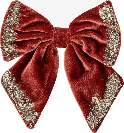 Bloomingville Ruby Deco Bow - RED - 18X16 cm