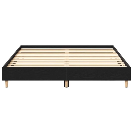 Sengestativ Svart Eik 150x200 cm Kryssfiner