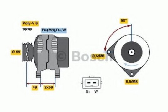 Dynamo BOSCH 0 986 040 330