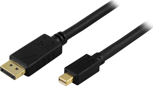 Deltaco DisplayPort kabel 1m Svart for 4K