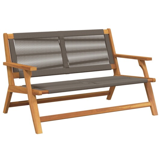 Hagebenk Grå 76 x 122 x 73 cm Solid Akasietre Hagebenk Grå 76 x 122 x 73 cm Solid Akasietre