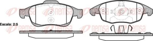 Bremseklosser REMSA 1248.00 Bremseklosser REMSA 1248.00