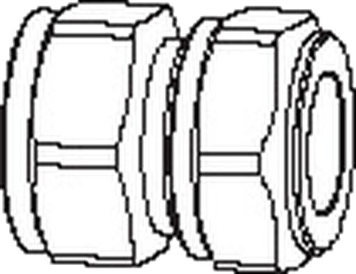 TA FPL union med innv.gj 10 mm x 1/8" forkrommet