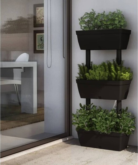 vidaXL Plantekasser 6 stk 100 cm antrasitt