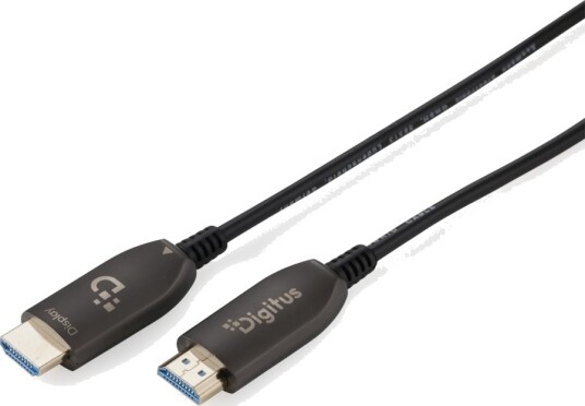 Digitus Ultra High Speed Adapterkabel Hdmi Hann Til Hdmi Hann 40 M Fiberoptisk Svart Aktiv Optisk Hybridkabel 8 K 60 Hz 7680 X 4320 Støtte 3D Videostøtte Digitus Ultra High Speed Adapterkabel Hdmi Hann Til Hdmi Hann 40 M Fiberoptisk Svart Aktiv Optisk Hybridkabel 8 K 60 Hz 7680 X 4320 Støtte 3D Videostøtte