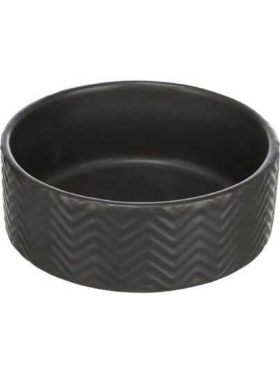 Trixie Ceramic Bowl Dog 0.4 L/ 13 cm Black
