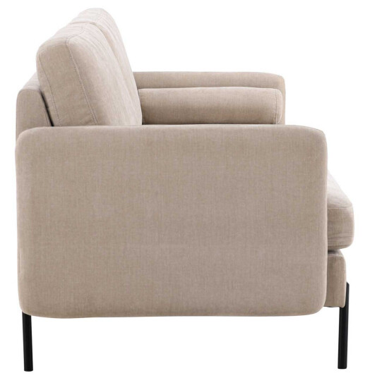 Venture Design Antibes 2-setersofa Beige/svart 209,5 x 87 cm Beige Venture Design Antibes 2-setersofa Beige/svart 209,5 x 87 cm Beige