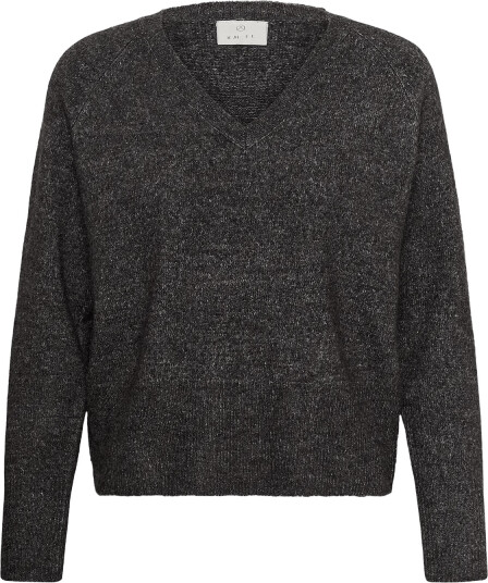 Kaffe Kaniel V Neck Pullover Grey L