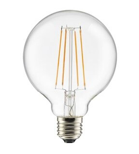 E27 LED 3-stegs dimming Globe 100 Klar 7W E27 LED 3-stegs dimming Globe 100 Klar 7W