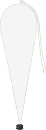 Pilgrim - Halskjede Now Necklace Silver-Plated/Black - Sølv