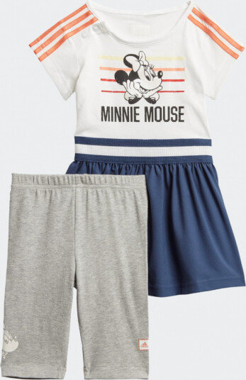 Mørk Blå/Grå Adidas Inf DY Minny Mus Sum Kjole (68 / 6 mnd)