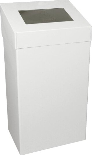 Affaldsspand V Part Hvid Epoxylakeret Aluminium 18 L Forberedt Til Vægmontering Inkl. Materi...